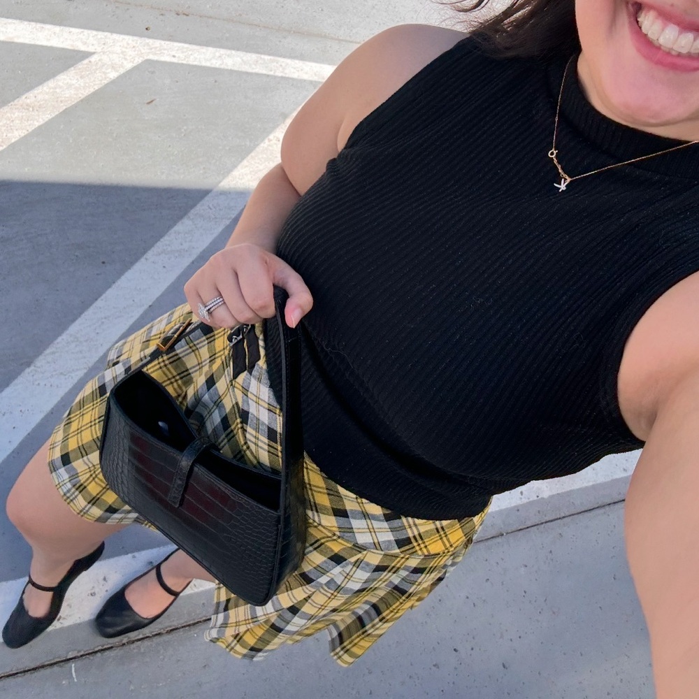 Plaid Halara Skort